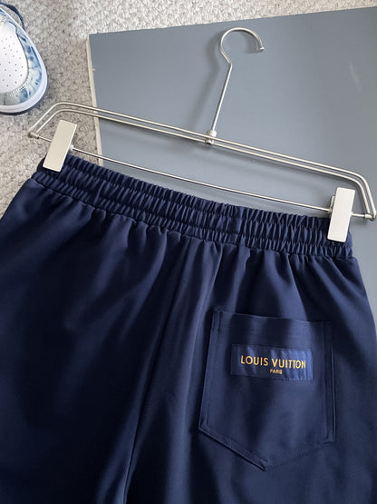 260317 New high-quality knitted design-floral embroidered shorts