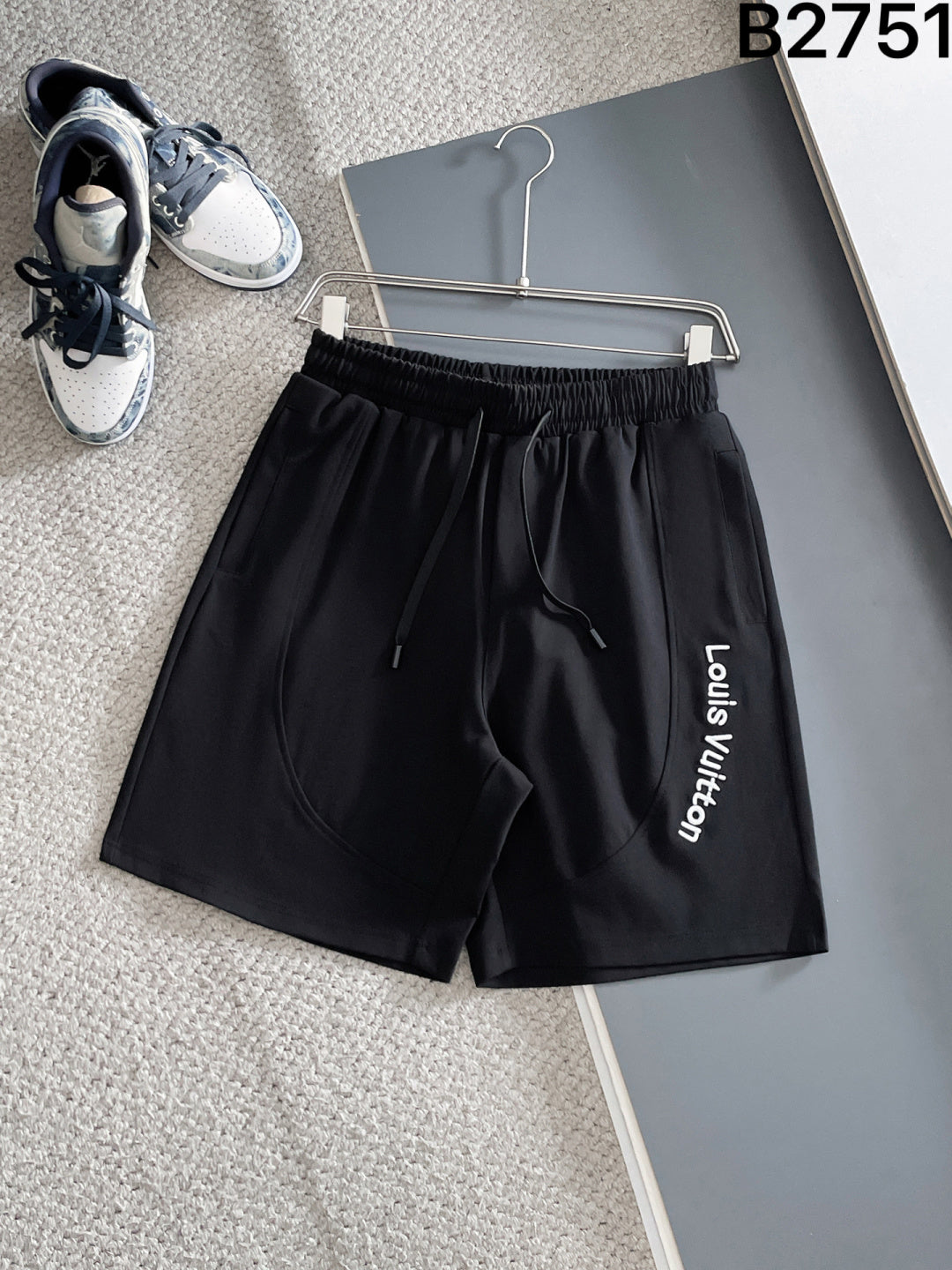260317 New high-quality knitted design-floral embroidered shorts
