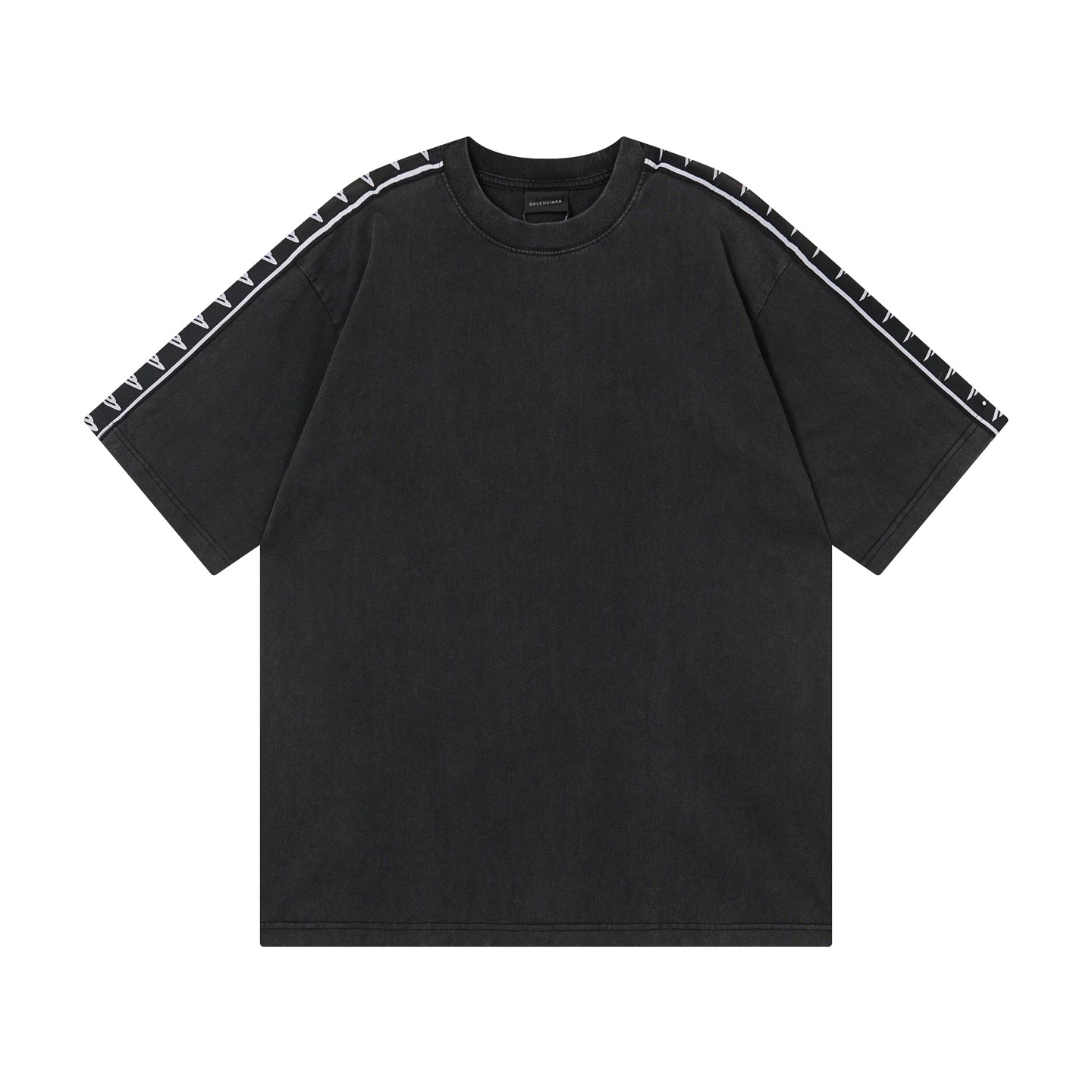 260317 New high-quality washed and distressed T-shirt