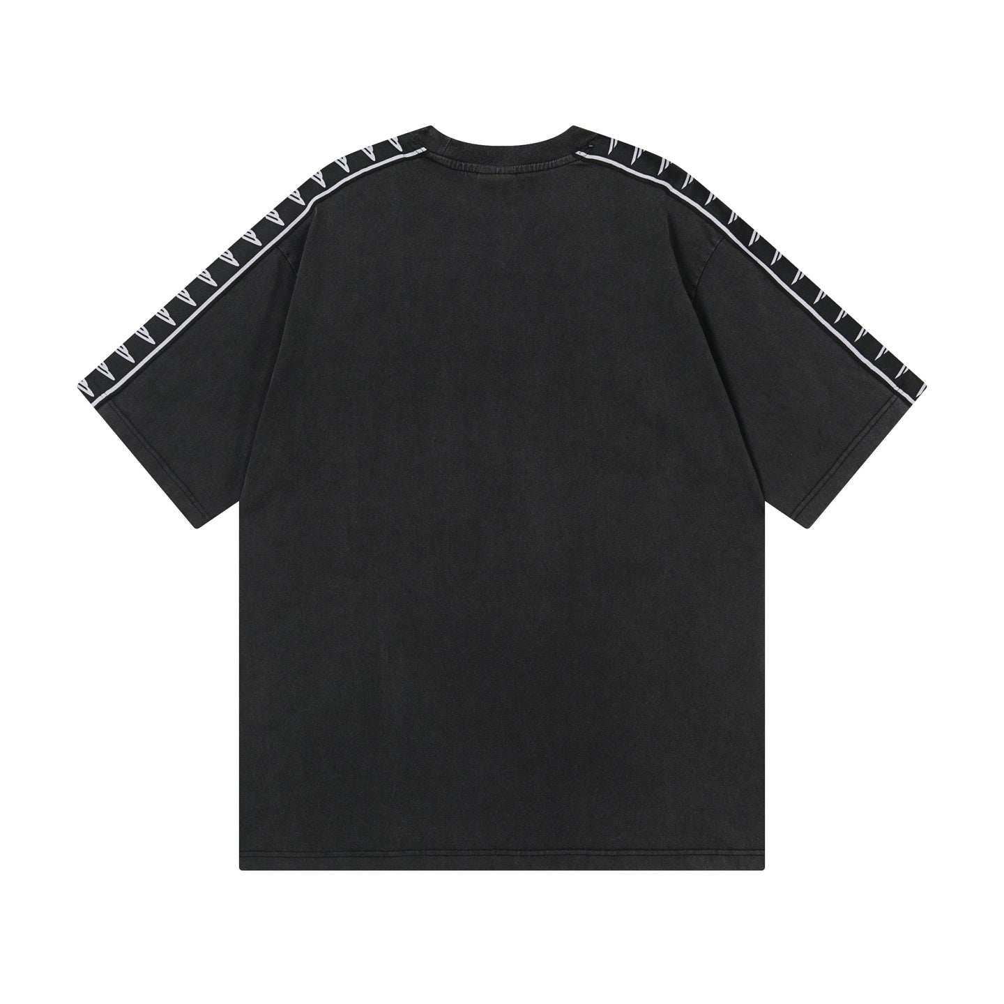 260317 New high-quality washed and distressed T-shirt