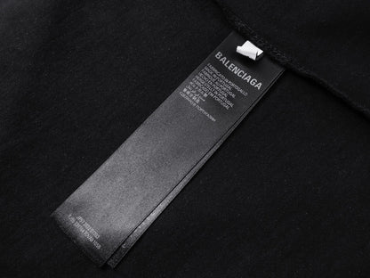260317 New high-quality washed and distressed T-shirt