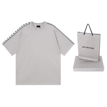 260317 New high-quality washed and distressed T-shirt