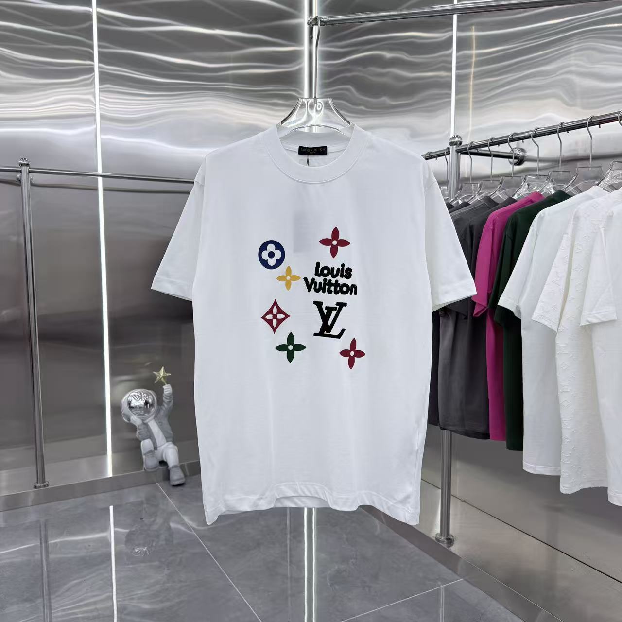 260317 New high-quality towel-printed T-shirt