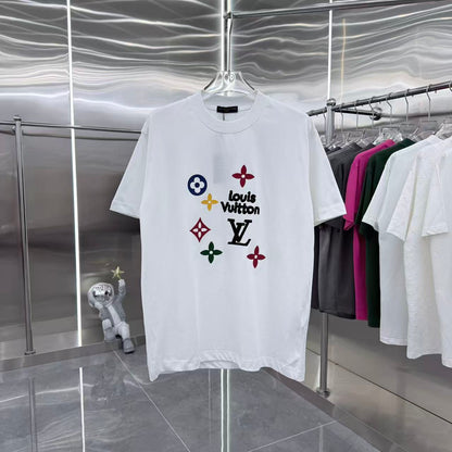 260317 New high-quality towel-printed T-shirt