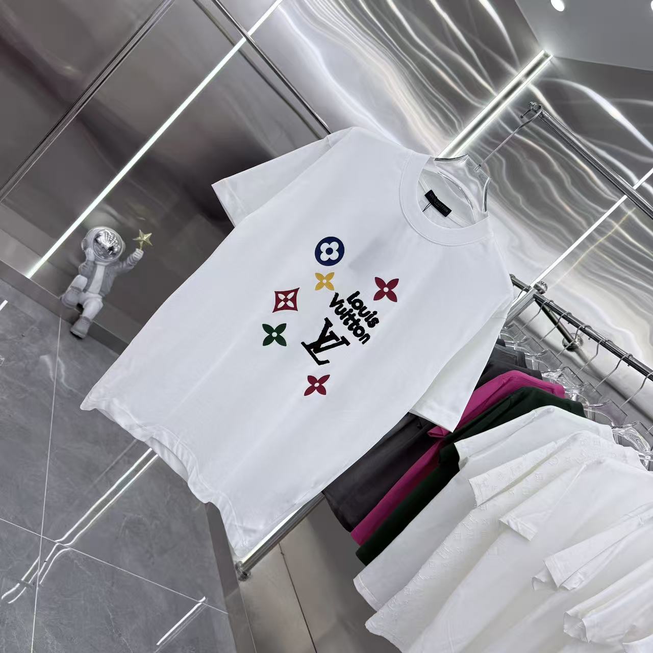 260317 New high-quality towel-printed T-shirt