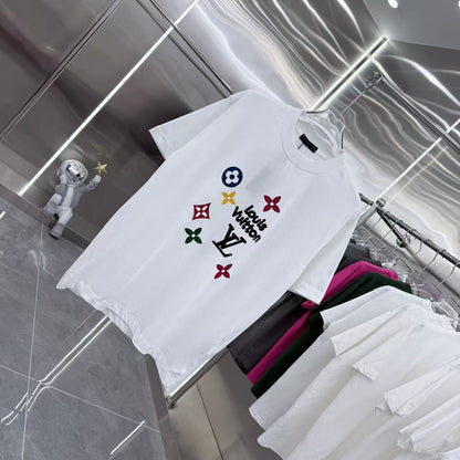260317 New high-quality towel-printed T-shirt