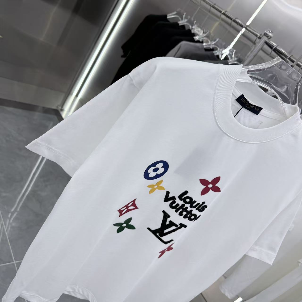 260317 New high-quality towel-printed T-shirt