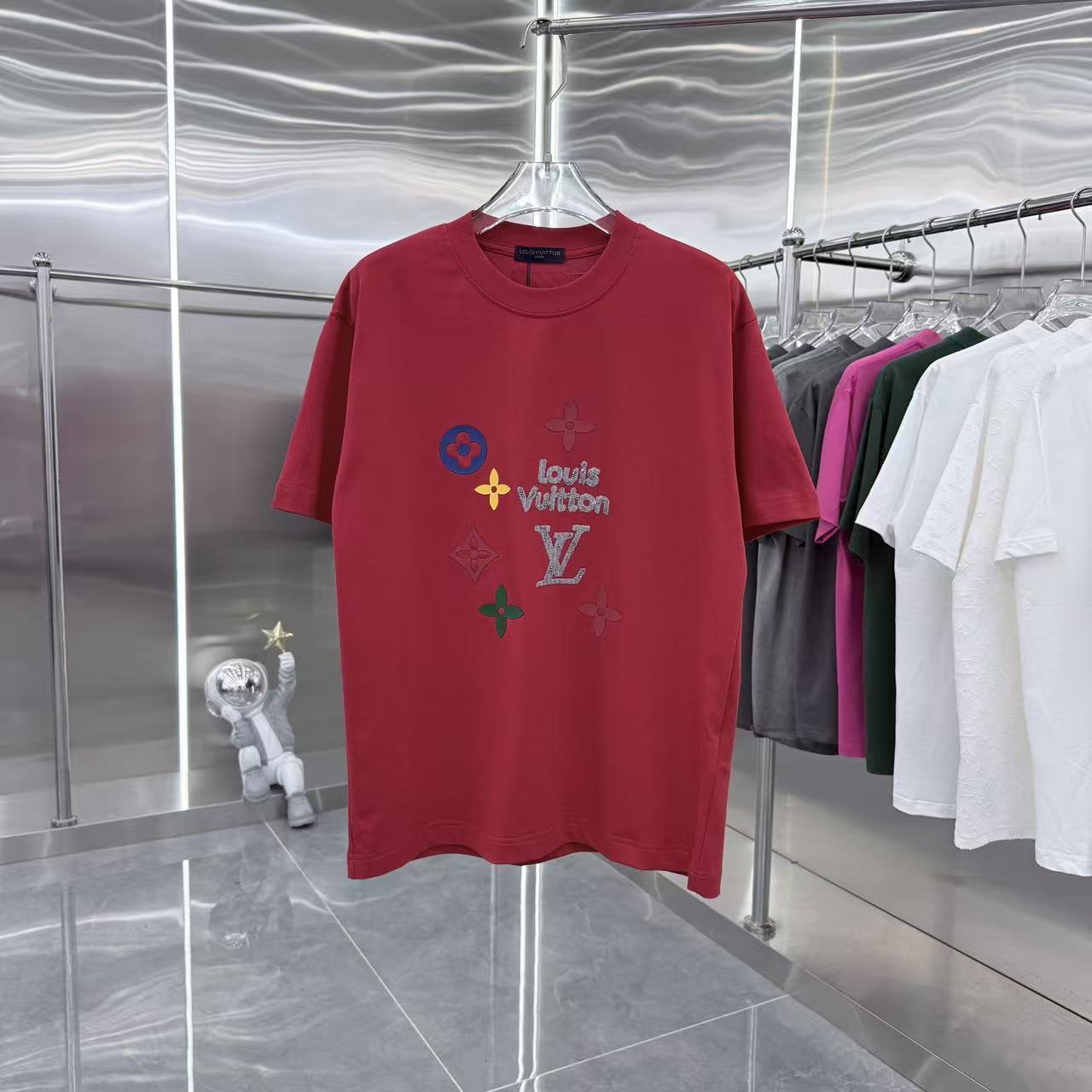 260317 New high-quality towel-printed T-shirt