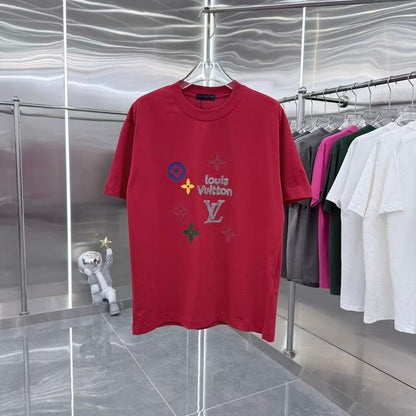 260317 New high-quality towel-printed T-shirt