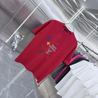 260317 New high-quality towel-printed T-shirt