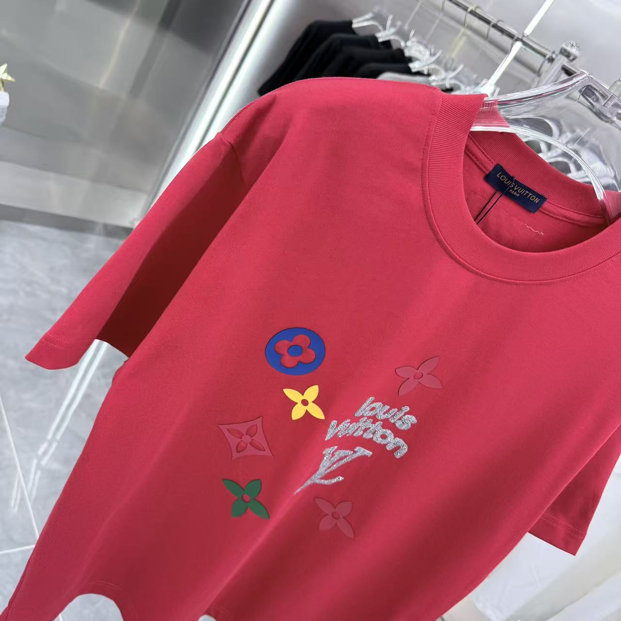 260317 New high-quality towel-printed T-shirt