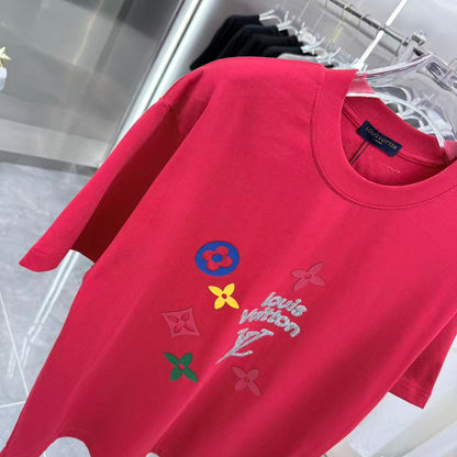 260317 New high-quality towel-printed T-shirt