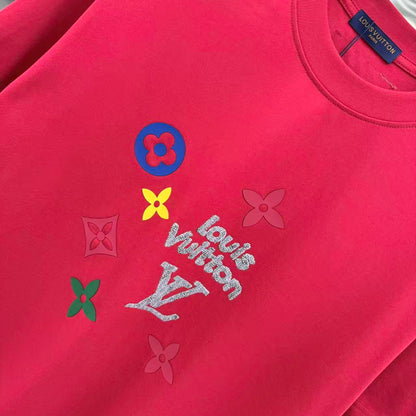 260317 New high-quality towel-printed T-shirt