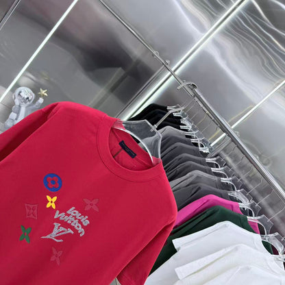 260317 New high-quality towel-printed T-shirt