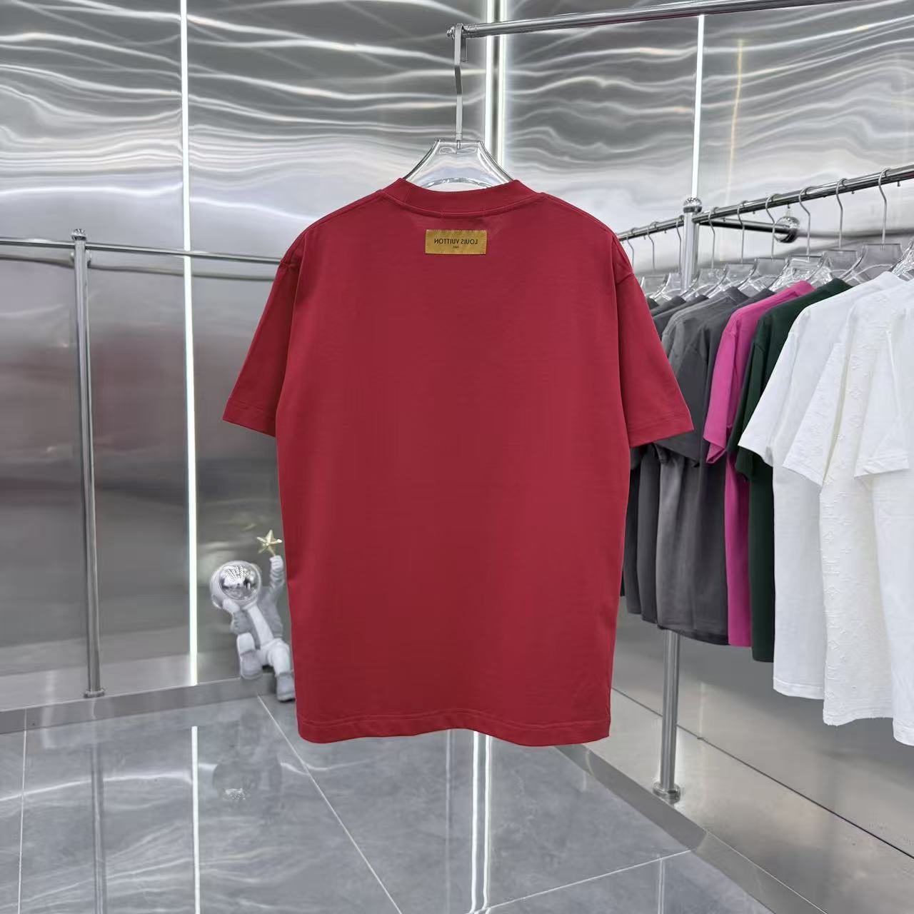 260317 New high-quality towel-printed T-shirt