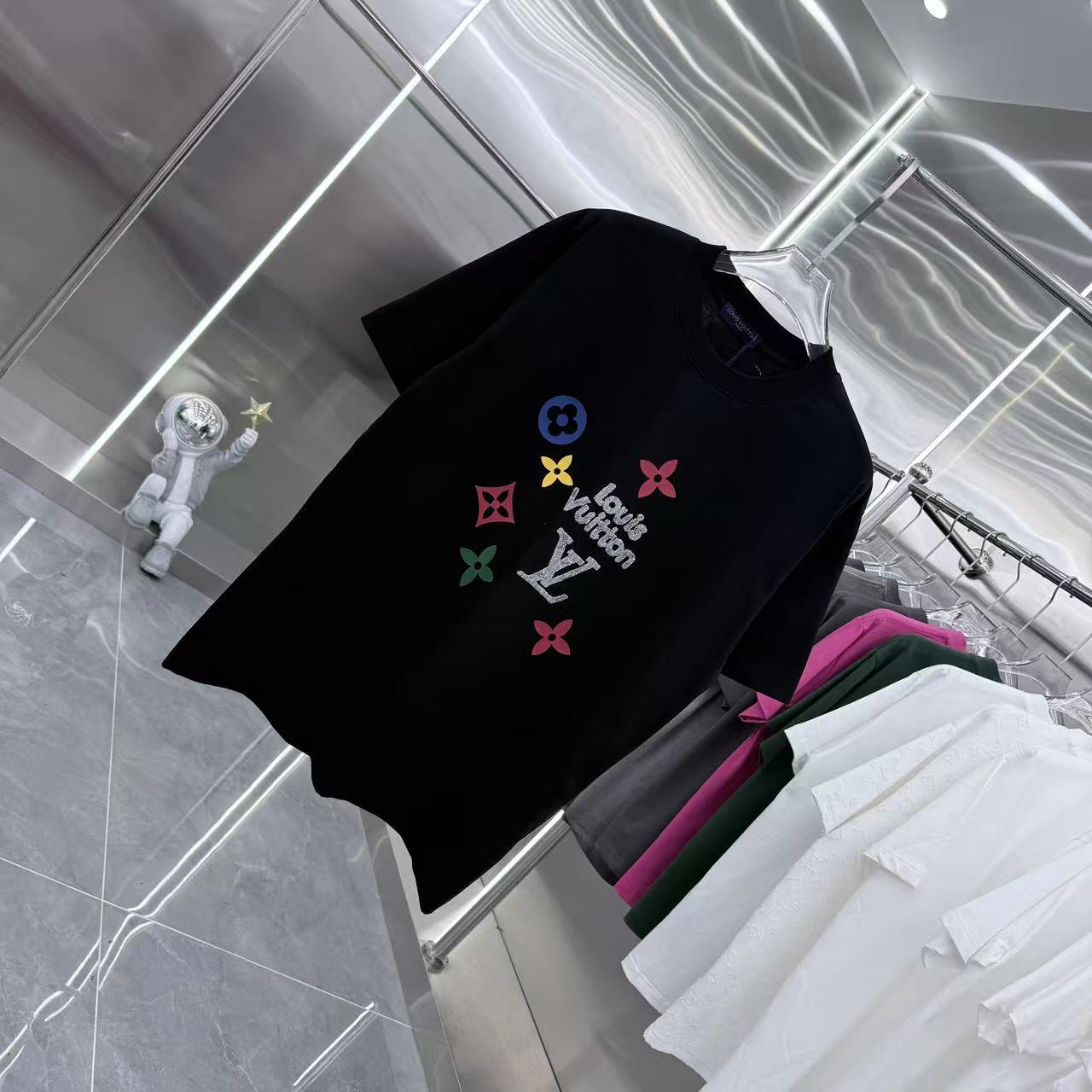 260317 New high-quality towel-printed T-shirt