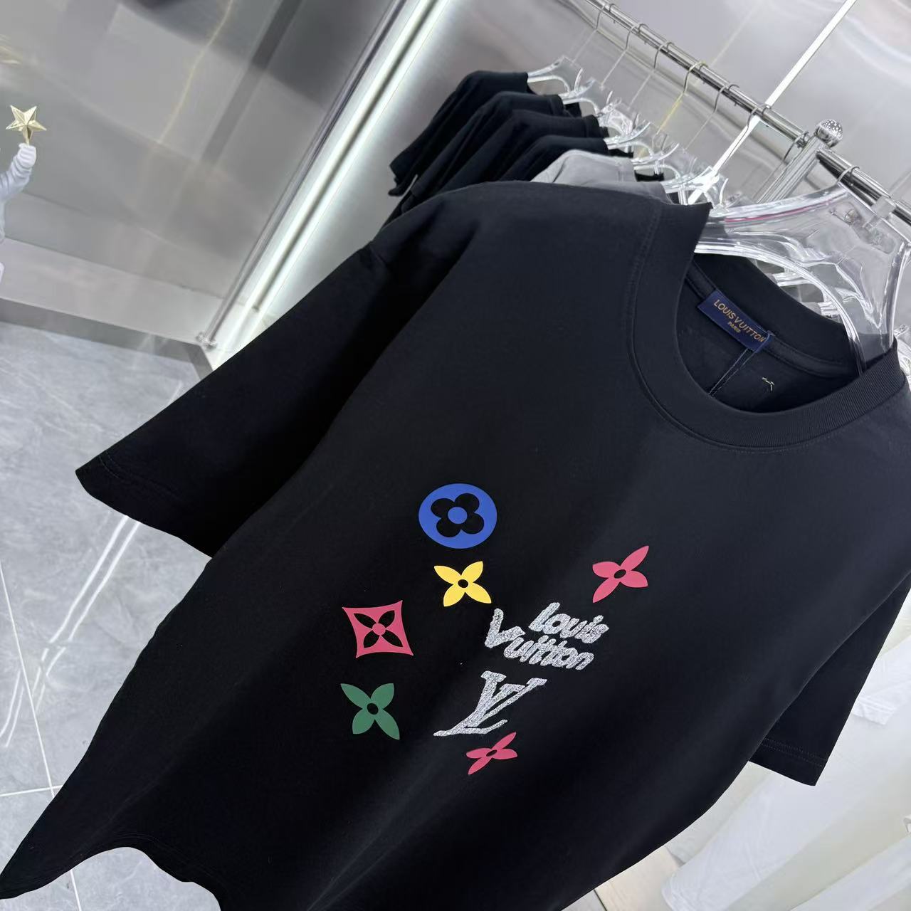 260317 New high-quality towel-printed T-shirt