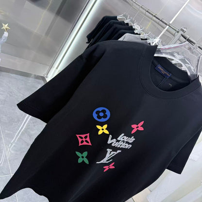 260317 New high-quality towel-printed T-shirt