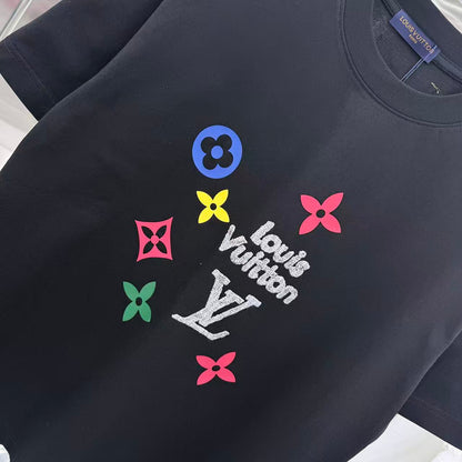 260317 New high-quality towel-printed T-shirt