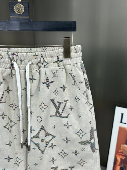 260317 New high-quality jacquard denim shorts