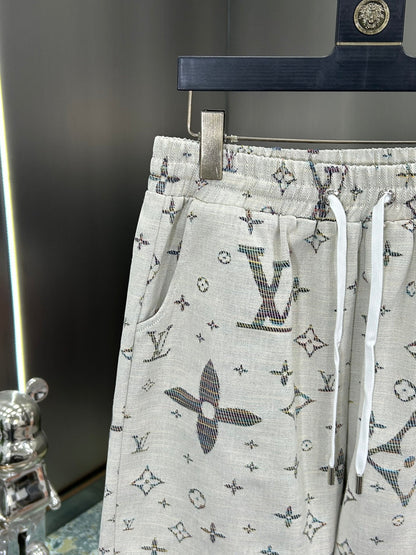 260317 New high-quality jacquard denim shorts