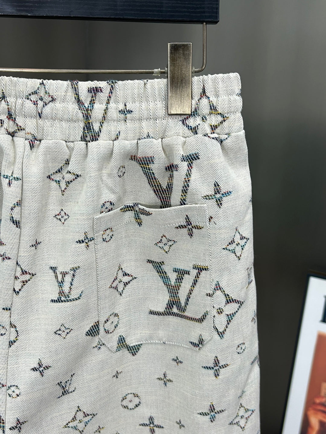 260317 New high-quality jacquard denim shorts