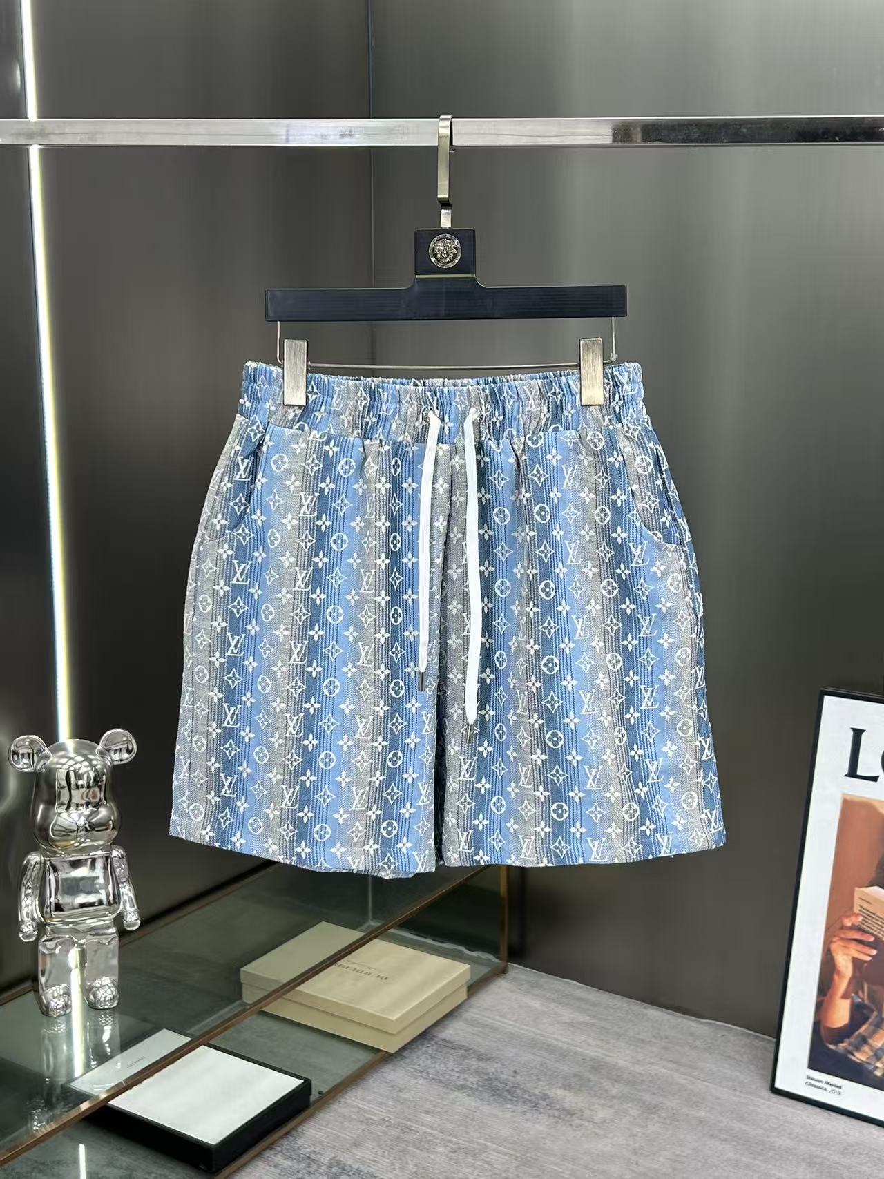 260323 New high-quality full-print denim shorts