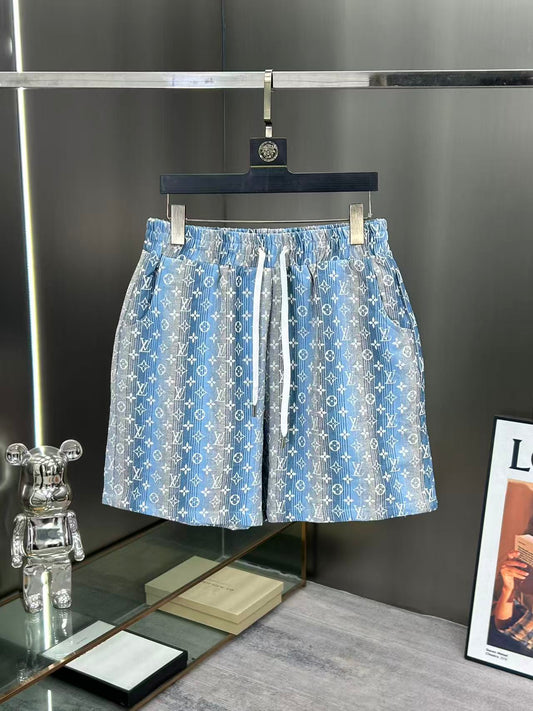 260323 New high-quality full-print denim shorts