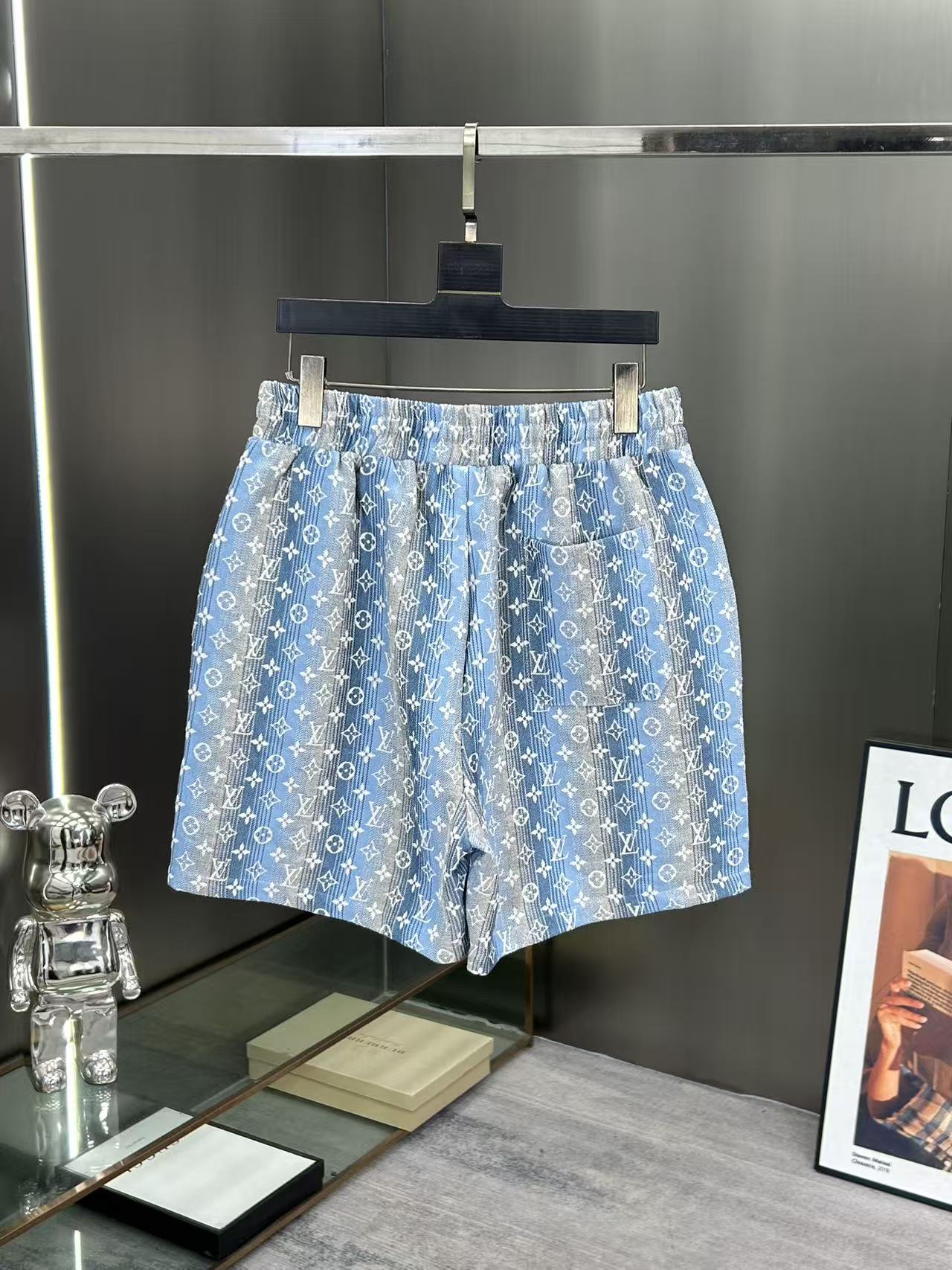 260323 New high-quality full-print denim shorts