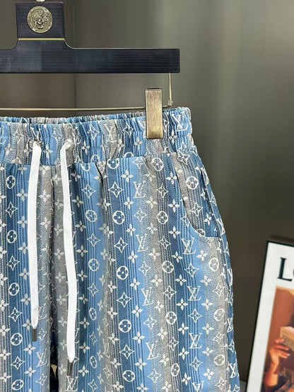 260323 New high-quality full-print denim shorts