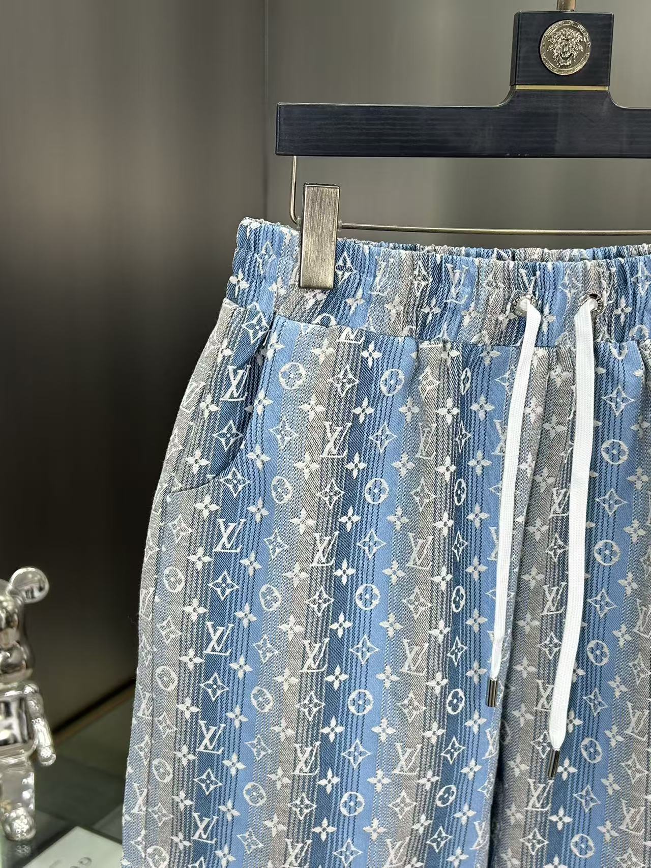 260323 New high-quality full-print denim shorts