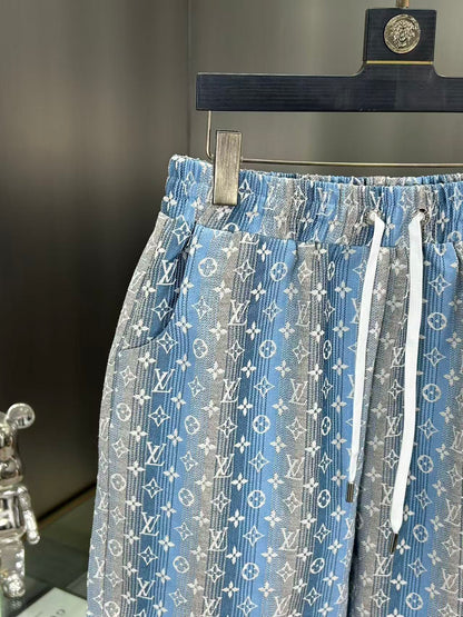 260323 New high-quality full-print denim shorts