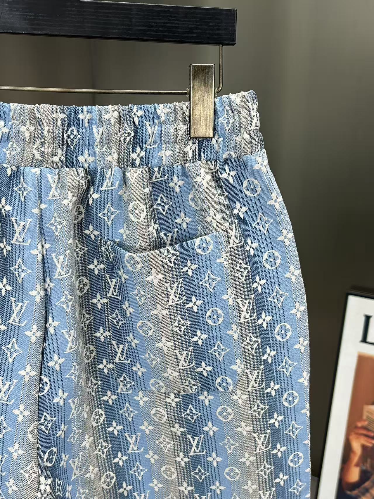 260323 New high-quality full-print denim shorts