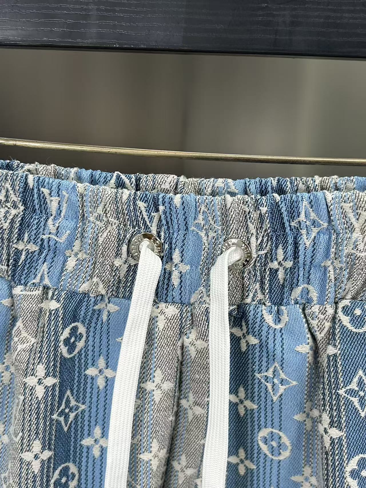 260323 New high-quality full-print denim shorts