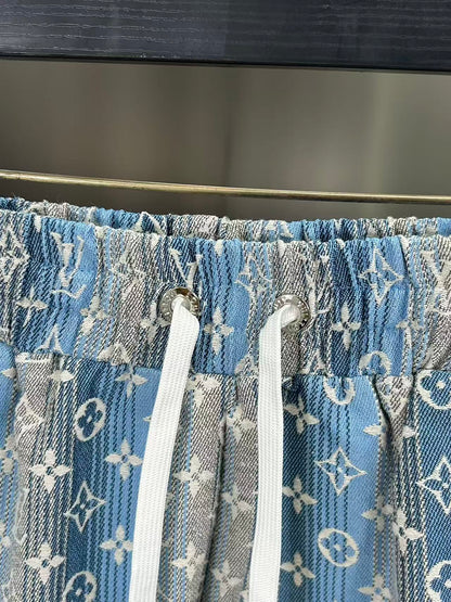 260323 New high-quality full-print denim shorts