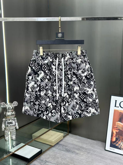 260323 New high-quality full-print denim shorts