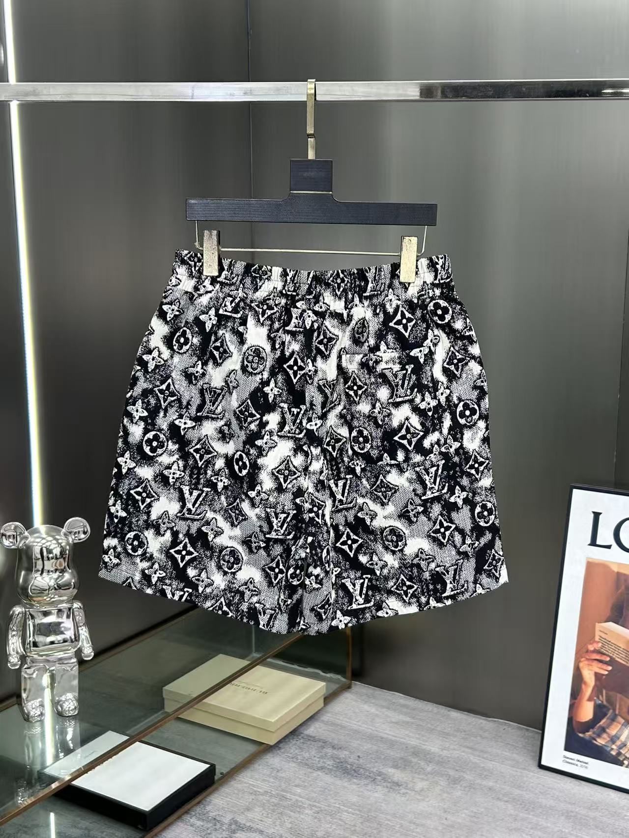 260323 New high-quality full-print denim shorts