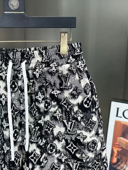 260323 New high-quality full-print denim shorts