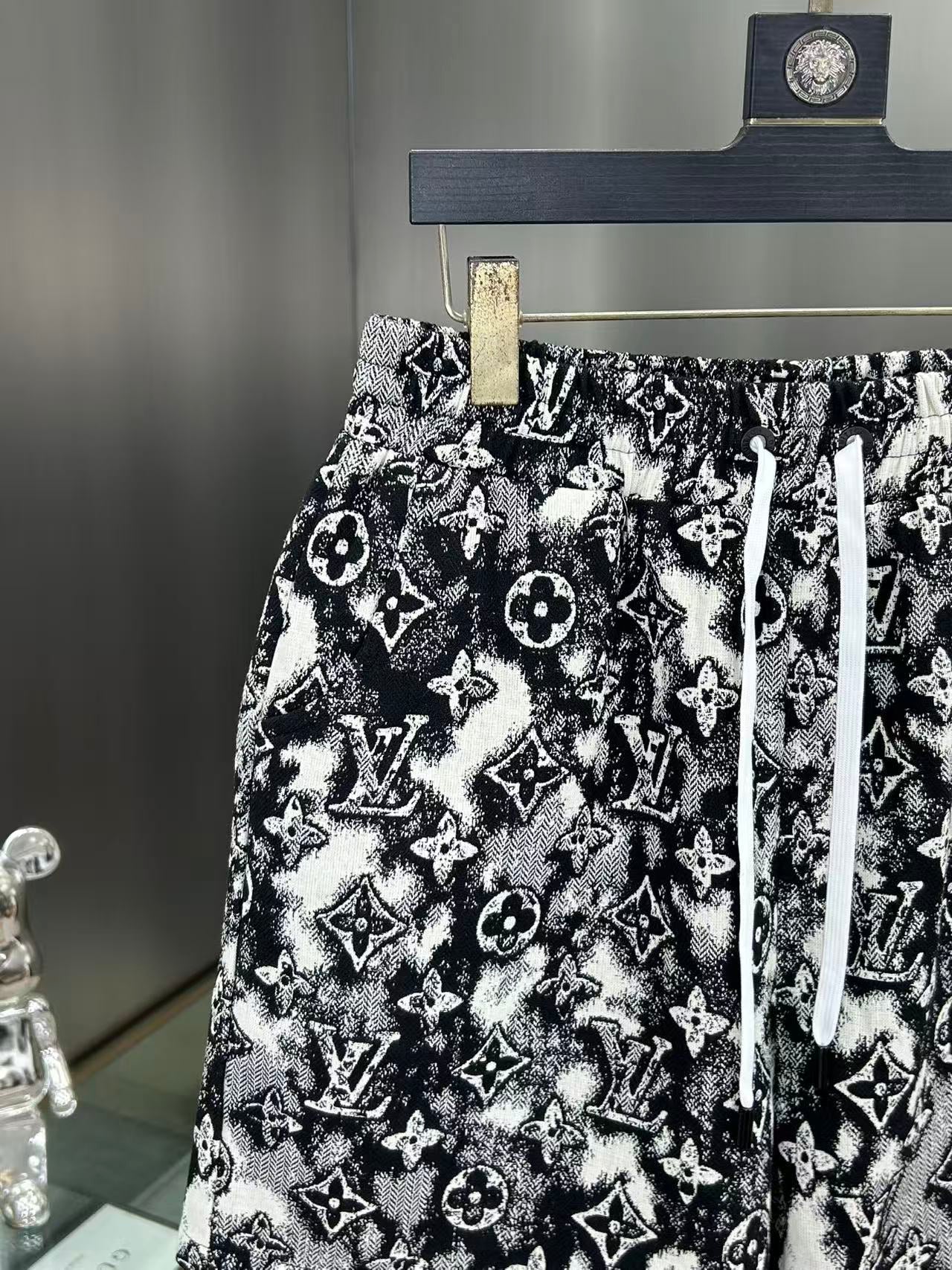 260323 New high-quality full-print denim shorts