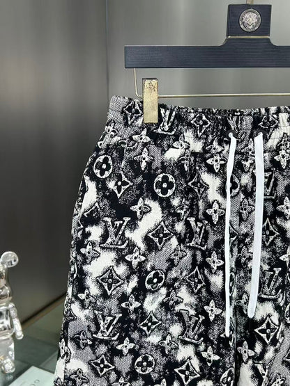 260323 New high-quality full-print denim shorts