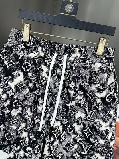 260323 New high-quality full-print denim shorts