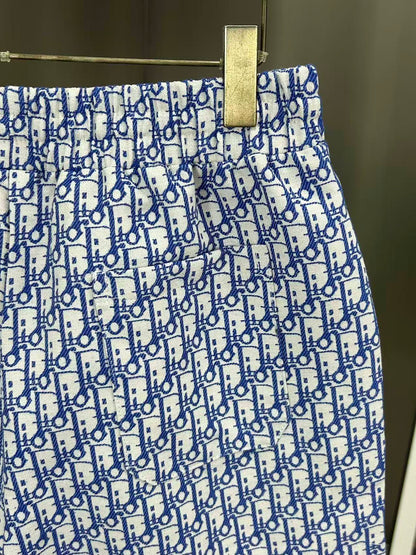 260323 New high-quality full-print denim shorts
