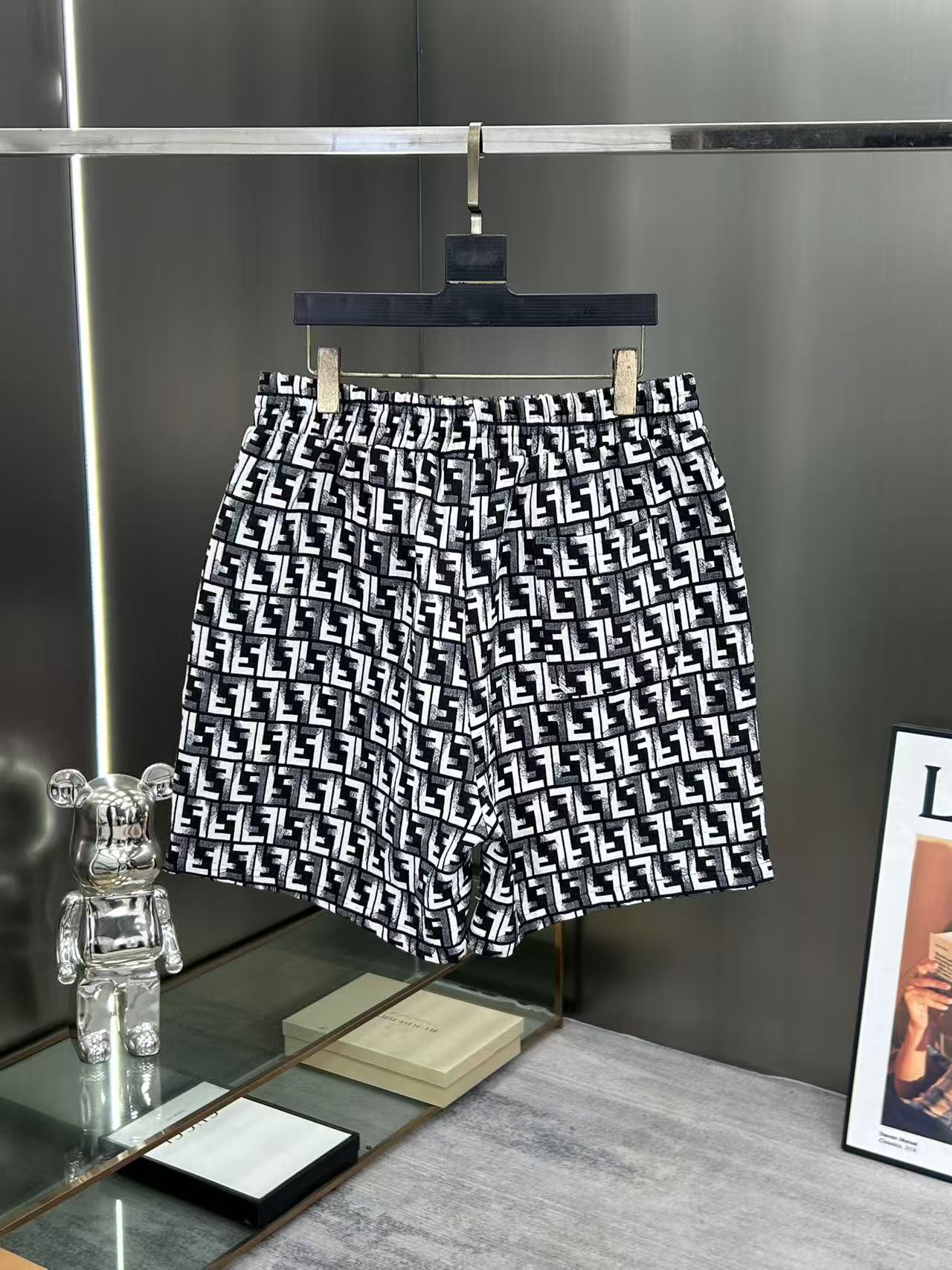 260323 New high-quality full-print denim shorts