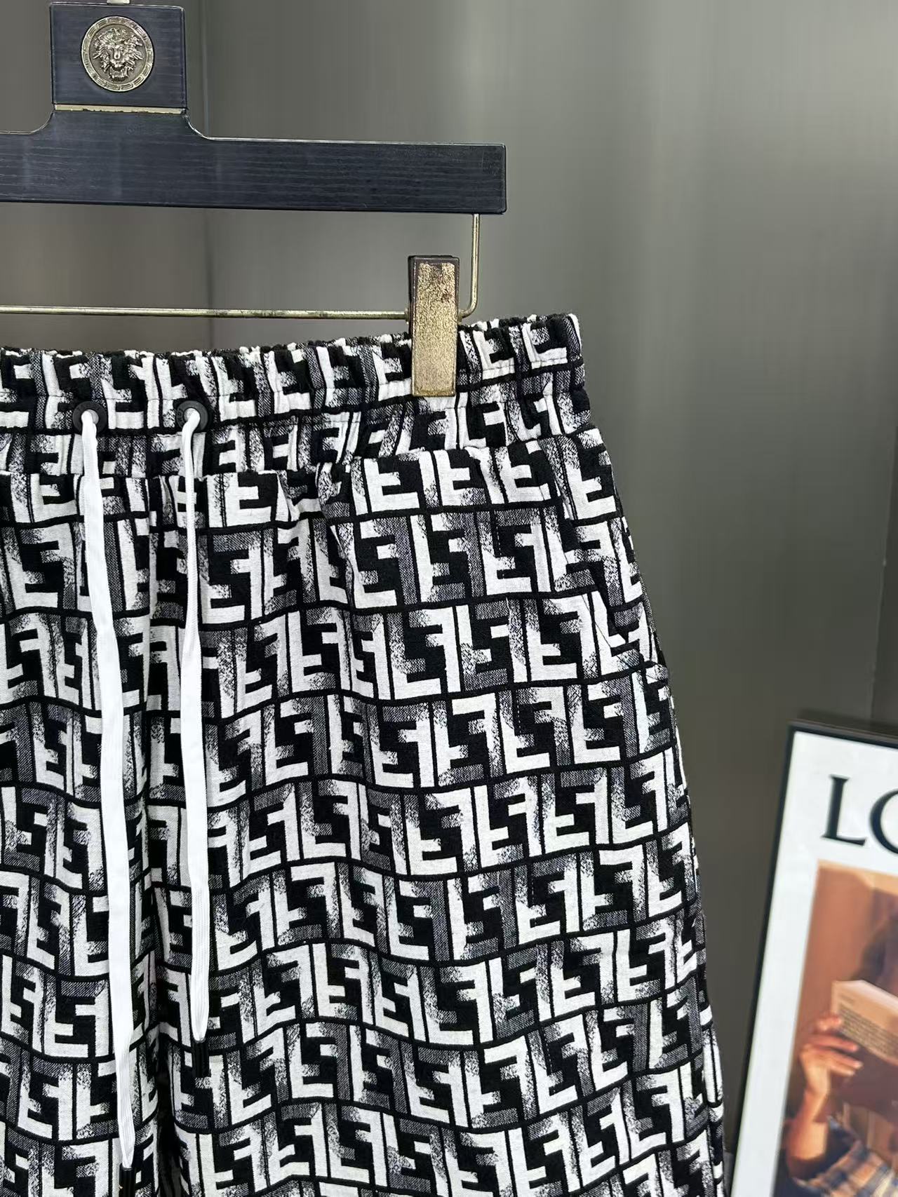 260323 New high-quality full-print denim shorts