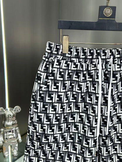 260323 New high-quality full-print denim shorts