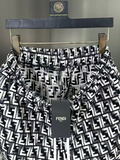 260323 New high-quality full-print denim shorts
