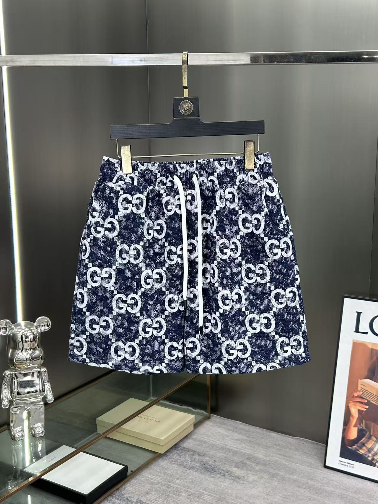 260323 New high-quality full-print denim shorts
