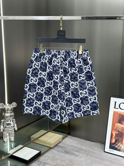 260323 New high-quality full-print denim shorts