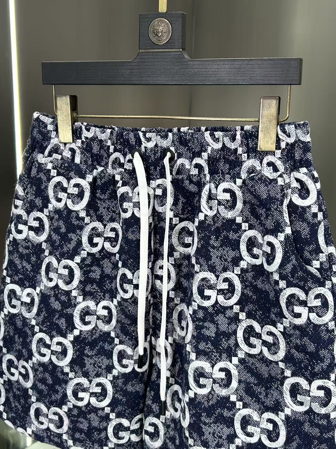 260323 New high-quality full-print denim shorts