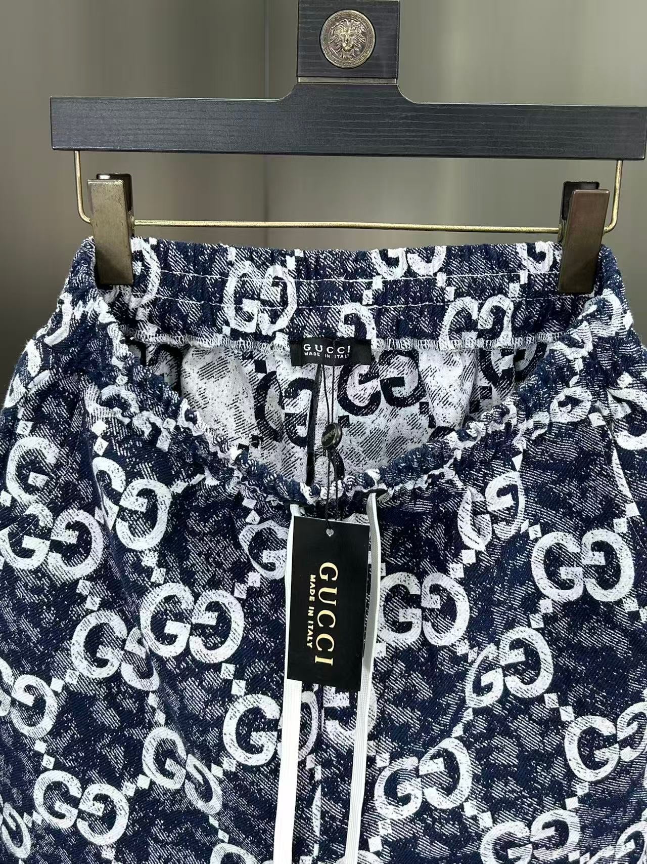 260323 New high-quality full-print denim shorts